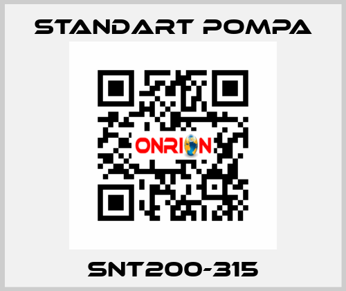 SNT200-315 STANDART POMPA