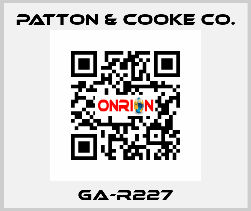 GA-R227 Patton & Cooke Co.