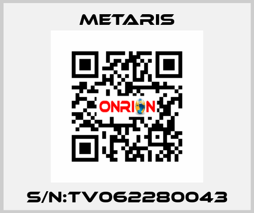 S/N:TV062280043 Metaris