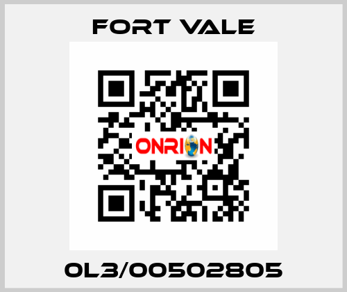 0L3/00502805 Fort Vale