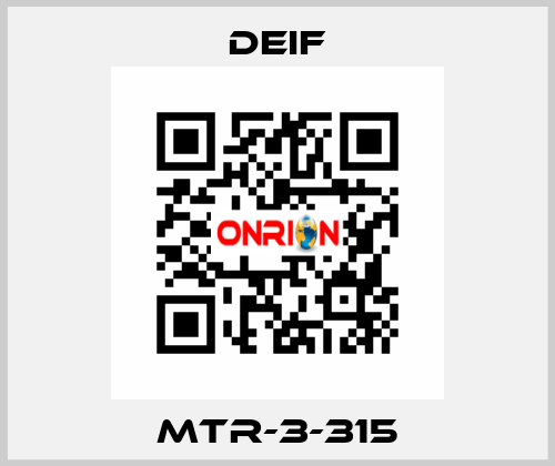 MTR-3-315 Deif