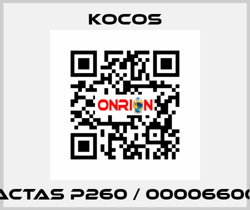 ACTAS P260 / 00006600 KoCoS