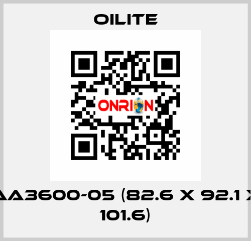 AA3600-05 (82.6 x 92.1 x 101.6) Oilite