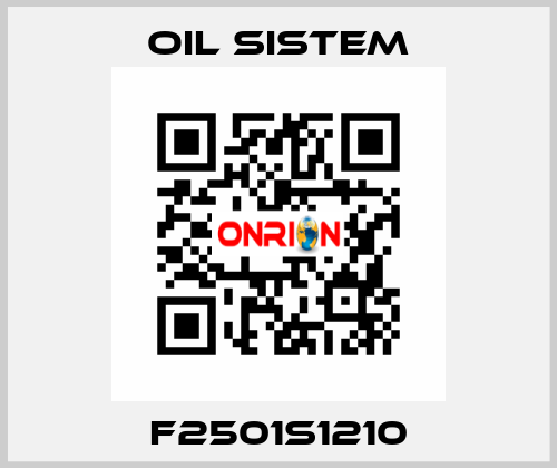 F2501S1210 Oil Sistem