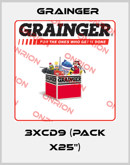 3XCD9 (pack x25") Grainger