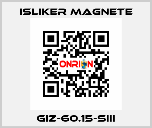 Giz-60.15-SIII ISLIKER MAGNETE