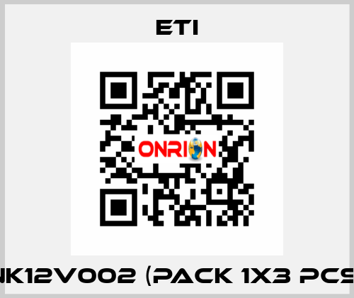 NK12V002 (pack 1x3 pcs) Eti