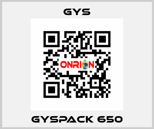 Gyspack 650 GYS