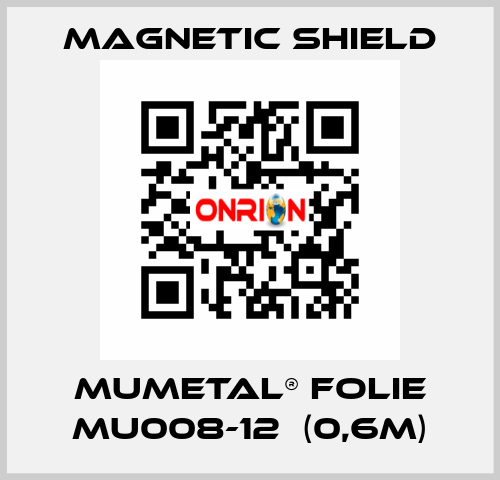 MuMETAL® Folie MU008-12  (0,6m) Magnetic Shield