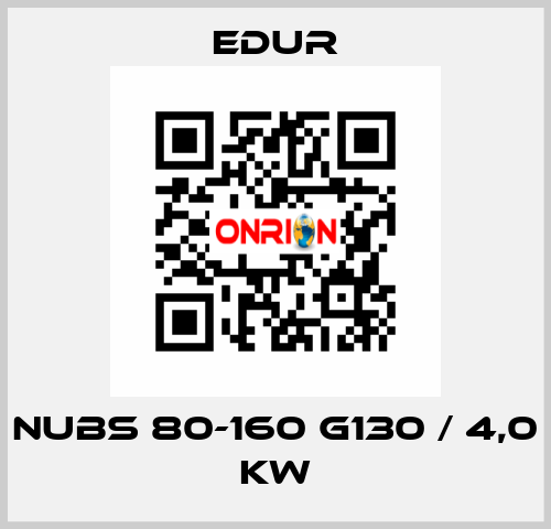 NUBS 80-160 G130 / 4,0 KW Edur