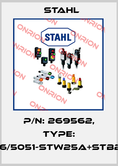 P/N: 269562, Type: 8146/5051-STW25A+STB25A Stahl