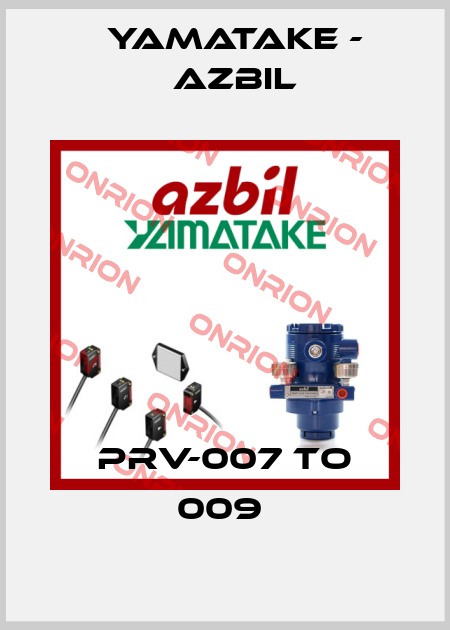 PRV-007 TO 009  Yamatake - Azbil