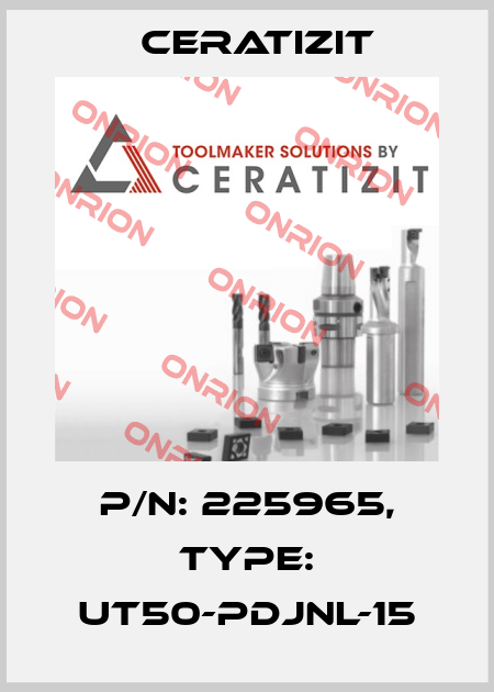 P/N: 225965, Type: UT50-PDJNL-15 Ceratizit