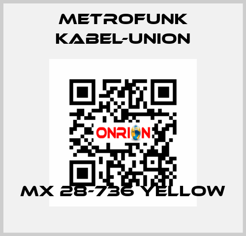 MX 28-736 yellow METROFUNK KABEL-UNION