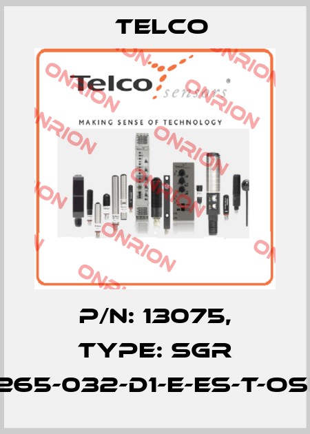 p/n: 13075, Type: SGR 15-265-032-D1-E-ES-T-OSE-5 Telco