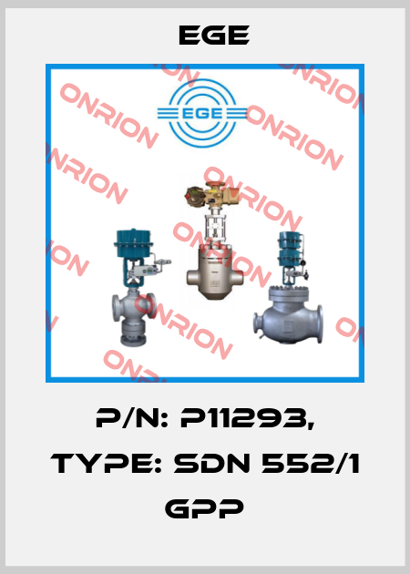 p/n: P11293, Type: SDN 552/1 GPP Ege