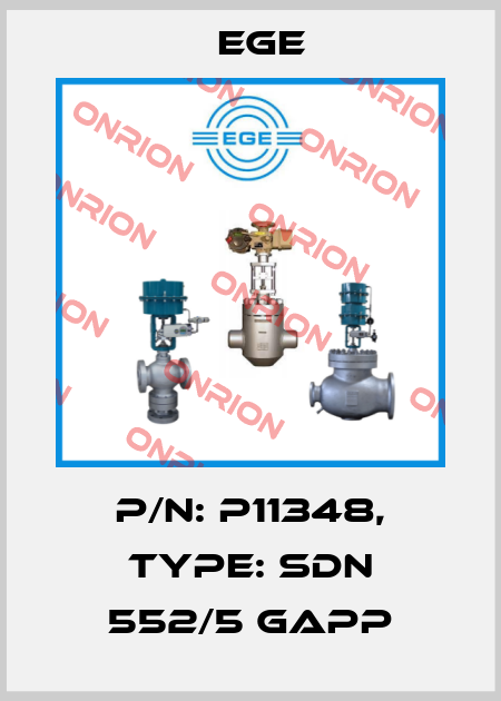 p/n: P11348, Type: SDN 552/5 GAPP Ege