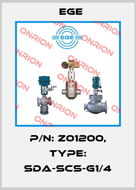 p/n: Z01200, Type: SDA-SCS-G1/4 Ege