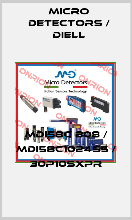 MDI58C 208 / MDI58C1024S5 / 30P10SXPR
 Micro Detectors / Diell
