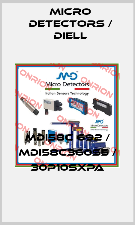 MDI58C 692 / MDI58C360S5 / 30P10SXPA
 Micro Detectors / Diell