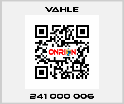 241 000 006 Vahle