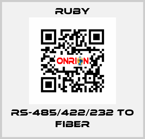 RS-485/422/232 to Fiber RUBY