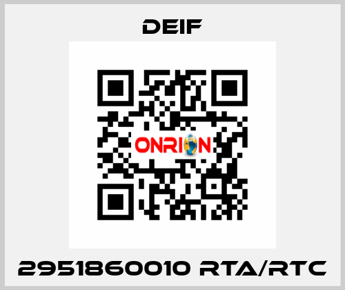 2951860010 RTA/RTC Deif