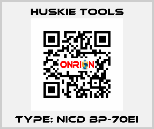 TYPE: Nicd BP-70EI Huskie Tools