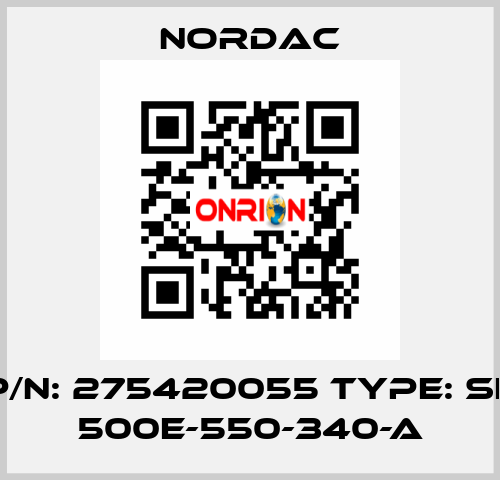 P/N: 275420055 Type: SK 500E-550-340-A NORDAC