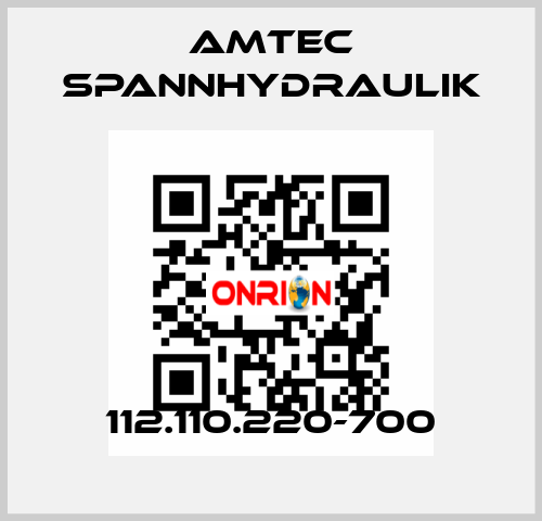 112.110.220-700 Amtec Spannhydraulik