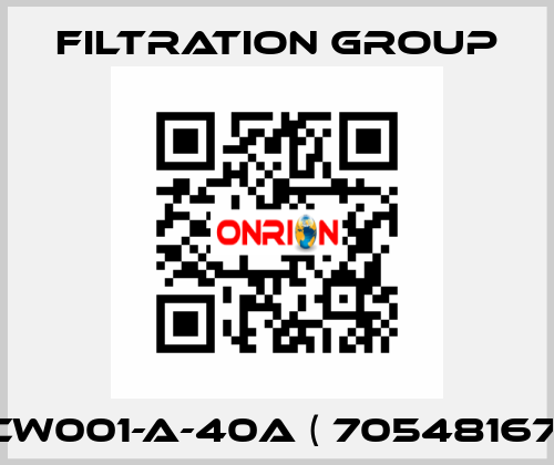 CW001-A-40A ( 70548167) Filtration Group