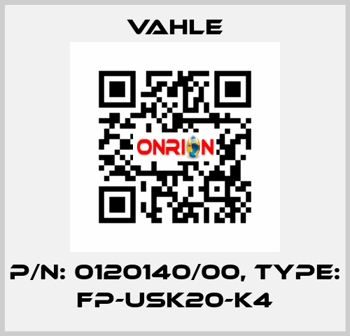 P/n: 0120140/00, Type: FP-USK20-K4 Vahle