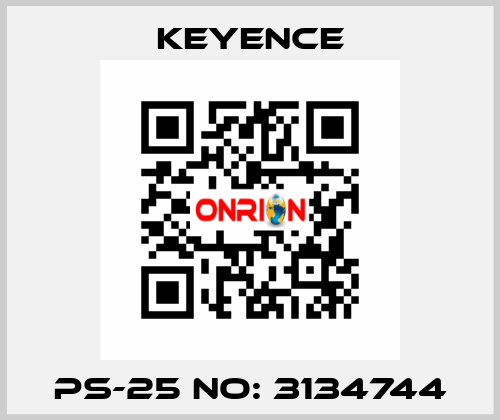 PS-25 No: 3134744 Keyence