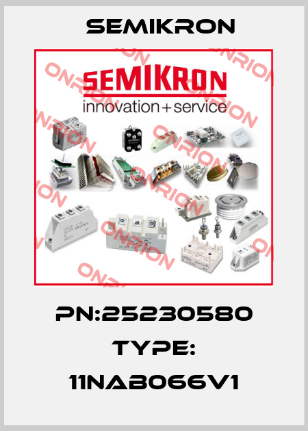 PN:25230580 Type: 11NAB066V1 Semikron