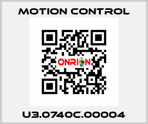 U3.0740C.00004 MOTION CONTROL