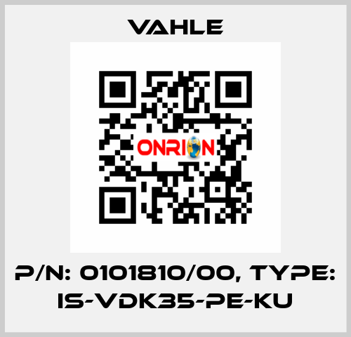 P/n: 0101810/00, Type: IS-VDK35-PE-KU Vahle