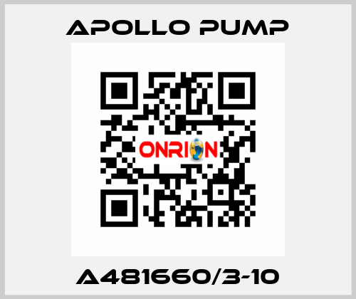 A481660/3-10 Apollo pump