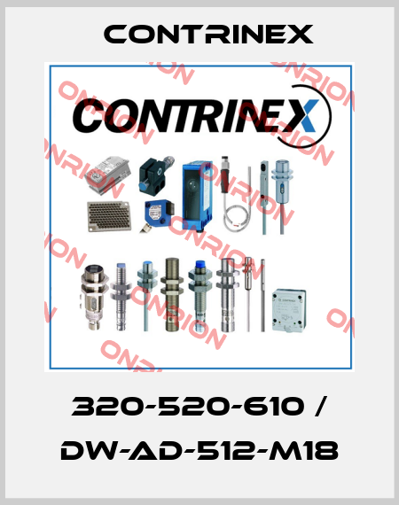 320-520-610 / DW-AD-512-M18 Contrinex