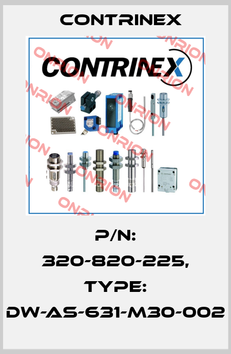p/n: 320-820-225, Type: DW-AS-631-M30-002 Contrinex