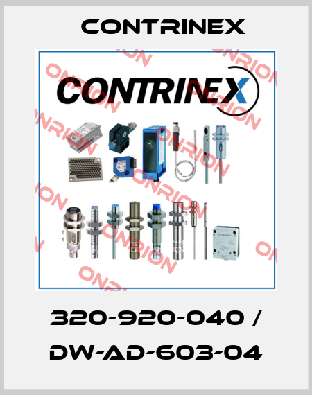 320-920-040 / DW-AD-603-04 Contrinex