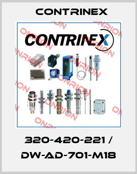 320-420-221 / DW-AD-701-M18 Contrinex