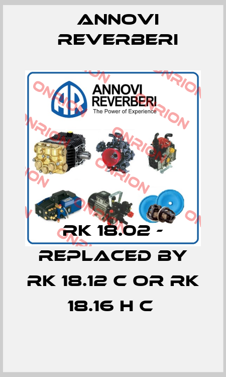 RK 18.02 - replaced by RK 18.12 C or RK 18.16 H C  Annovi Reverberi