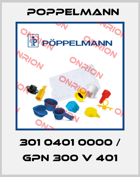 301 0401 0000 / GPN 300 V 401 Poppelmann