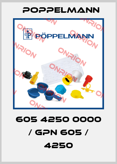 605 4250 0000 / GPN 605 / 4250 Poppelmann