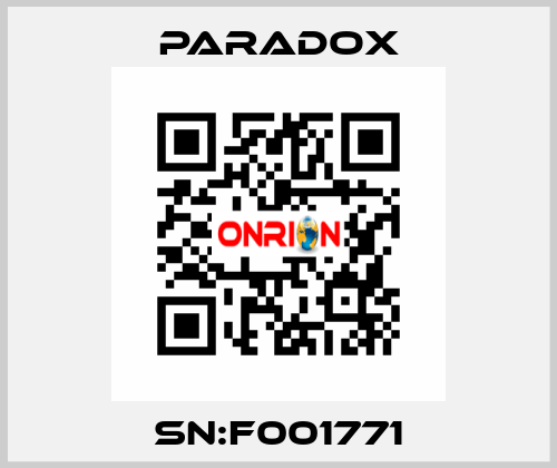 SN:F001771 PARADOX