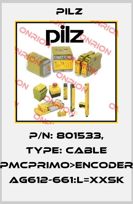 p/n: 801533, Type: Cable PMCprimo>Encoder AG612-661:L=xxSK Pilz
