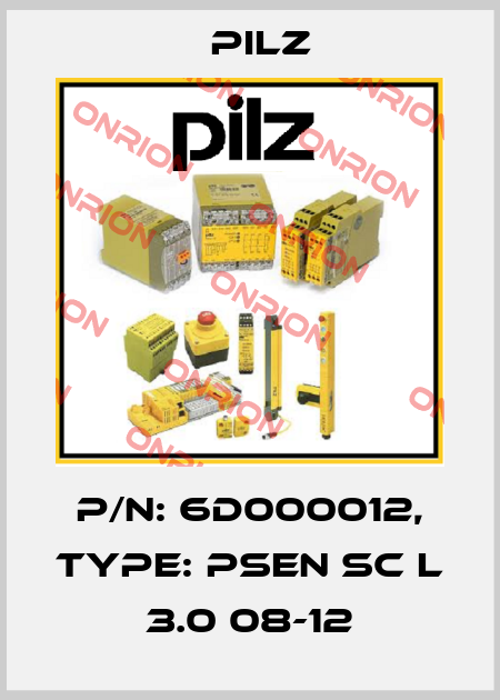 p/n: 6D000012, Type: PSEN sc L 3.0 08-12 Pilz