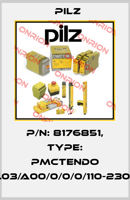 p/n: 8176851, Type: PMCtendo DD5.03/A00/0/0/0/110-230VAC Pilz