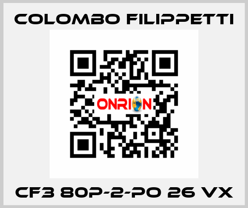 CF3 80P-2-PO 26 VX Colombo Filippetti