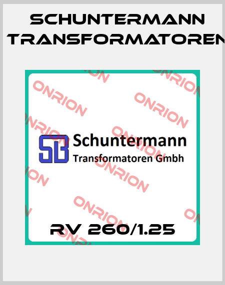 RV 260/1.25 Schuntermann Transformatoren